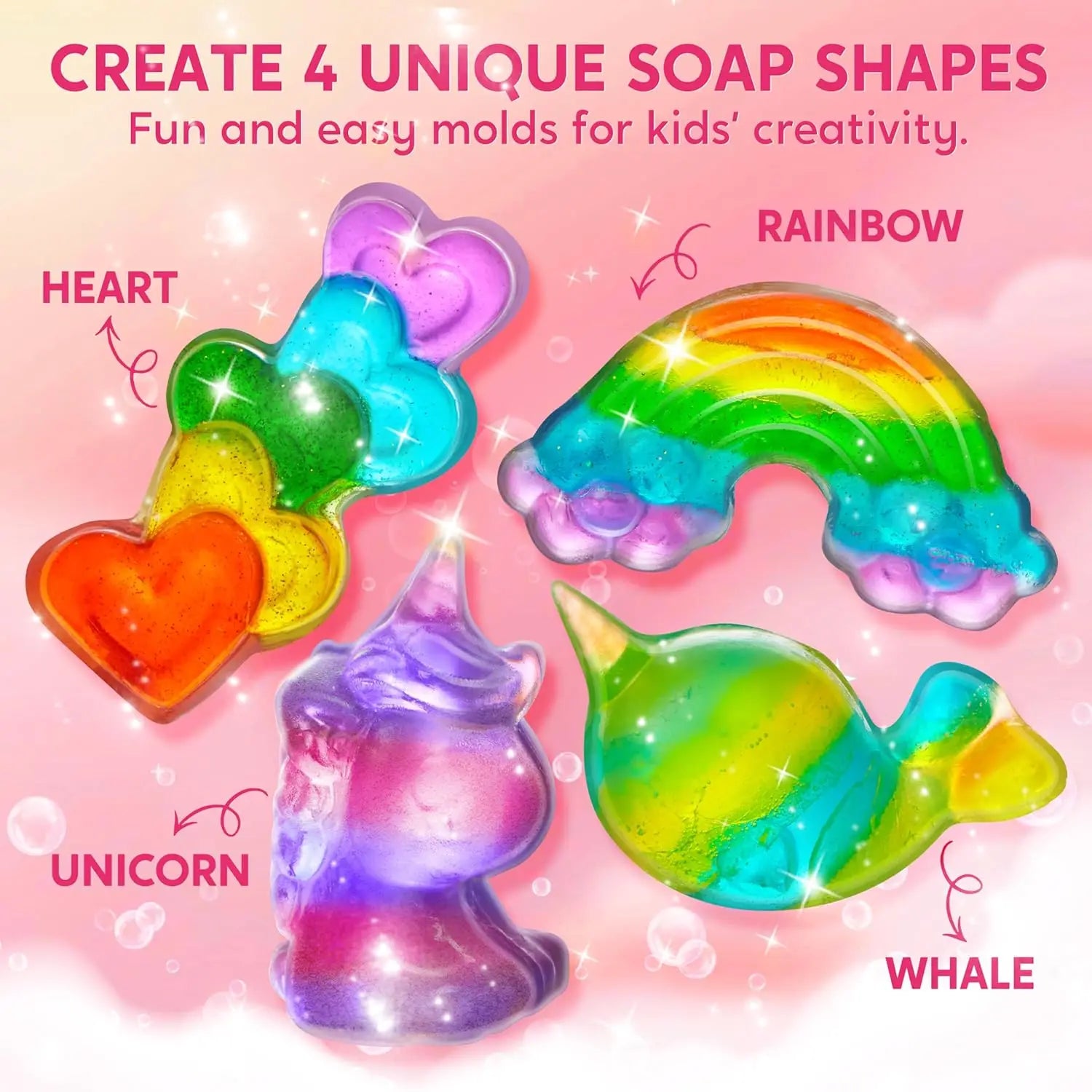 Unicorn Soap Making Kit For Boys & Girl STEM Activity .