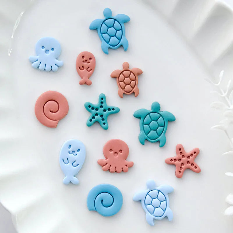 Ocean Theme Polymer Clay Earring Cutters 5Pcs/Set