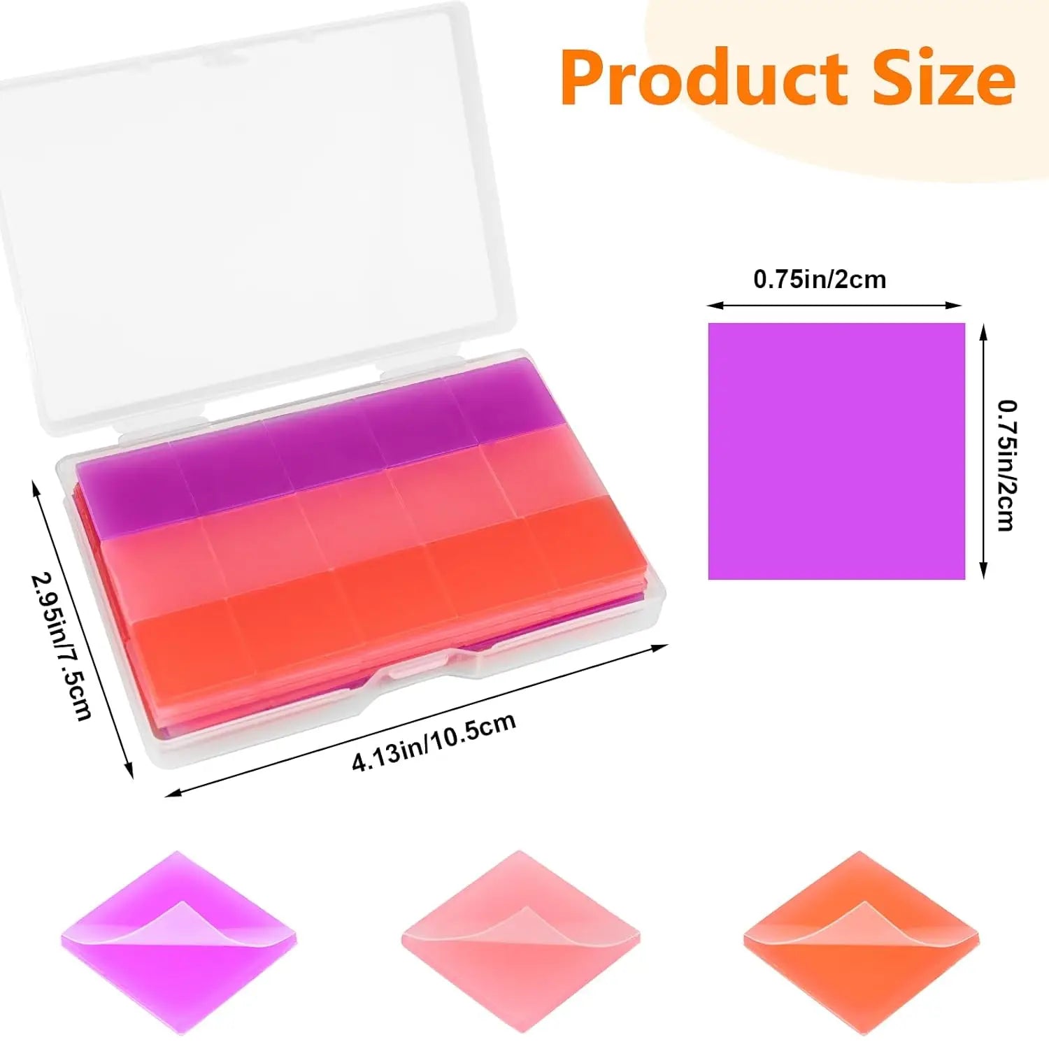Diamond Art Wax Refills with Storage Box, 0.8x0.8 Inches for Crafting 90 Pcs